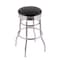 Holland Bar Stool Co 30" Bar Stool, Chrome Finish, Accent Ring, Black Vinyl Seat, 360 Swivel C7C3C30BlkVinyl - alternate 1